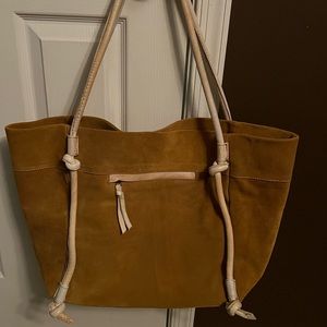 Free People Sable Suede Tote